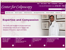 Tablet Screenshot of colposcopycenter.com